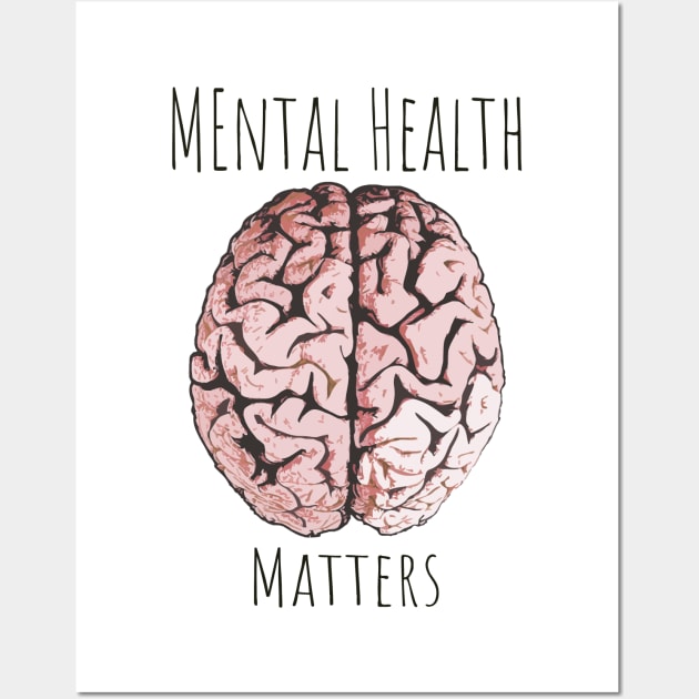 Mental health brain psychology Wall Art by Collagedream